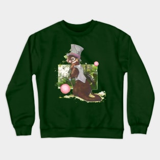 Icarus, Gentleman Otter - Gentlemen Animals Series Art Crewneck Sweatshirt